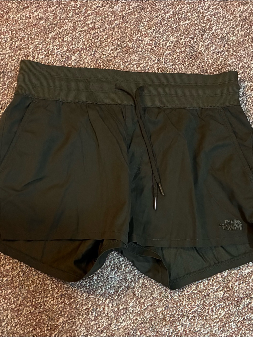 The North Face Black Women's Athletic Shorts with Drawstring Waist